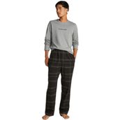 Erkek Beli Lastikli Uzun Boy Uzun Kol Ekose Desenli Bisiklet Yaka Gri Pijama Takımı 000NM2765E-SX7