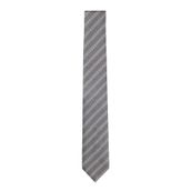 Erkek Çapraz Çizgili%100 İpek Gri Kravat 50556068-029