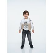 Erkek Çocuk Ceket Body Pantolon Alt Üst Takım Bayramlık 3'lü - Krem - Beyaz - 3 Yaş
