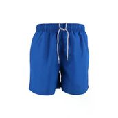 Erkek Deniz Şortu 2 Cepli Pamuklu Polyester Su Yitici Tahriş Etmeyen Astar Saks Mavi K236