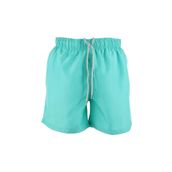 Erkek Deniz Şortu 3 Cepli Pamuklu Polyester Su Yitici Tahriş Etmeyen Astar Su Yeşili