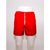 Erkek Deniz Şortu Kısa Boardshort Fileli Kırmızı Meridyendukkan Trıbord