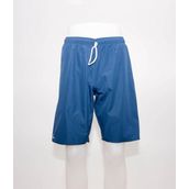 Erkek Deniz Şortu Uzun Diz Üstü Boardshort Fileli Koyu Mavi Meridyendukkan Tribord