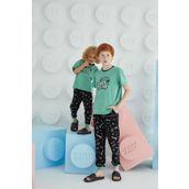 Erkek Garson Kısa Kol Yeşil Pijama Takım C3T5N68 YEŞİL 152