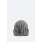 Erkek Gri Fitilli Örgü Basic Yün Bere B009200