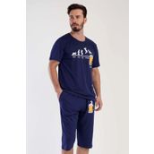 Erkek Kısa Kol Normal Beden Pijama Takım