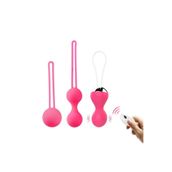 Erox Uzaktan Kumandalı Kegel Egzersiz Set Vibratör Pink