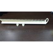Es Dekor Beyaz Gardrop Sürgülü Kravatlık Gümüş-Krem 50 cm En. 5 cm