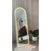 Esenhome DECOR Beyaz Çerçeveli Günışığı Ledli Oval Boy Aynası 180x60cm - 60*180cm