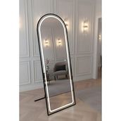 Esenhome DECOR Siyah Çerçeveli Beyaz Ledli Oval Boy Aynası 60x180cm - 60*180cm