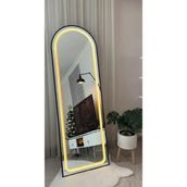 Esenhome DECOR Siyah Çerçeveli Günışığı Ledli Oval Boy Aynası 60x180cm - 60*180cm