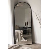 Esenhome DECOR Siyah Çerçeveli Oval Boy Aynası 60x180cm