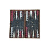 Eser Marble Kırmızı Büyük Boy Tavla Takımı