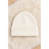 ESES BEBE Ekru Unisex Bebek Çocuk Esnek Kaşkorse Bere Pamuklu Mevsimlik Şapka