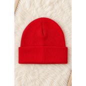 ESES BEBE Kırmızı Unisex Bebek Çocuk Esnek Kaşkorse Bere Pamuklu Mevsimlik Şapka