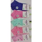 ESİNTİ BAYAN BAMBU PATİK PASTEL RENKLİ ÇORAP 6 ADET