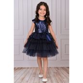 Esmaca Moda Kız Çocuk Lacivert Abiye Elbise - 01.Lacivert - 4 - 5 Yaş