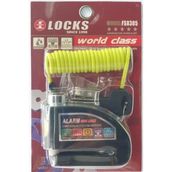 Espada World Class Locks 110 Db Siyah Alarmlı Disk Kilidi