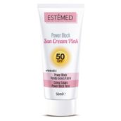 Estemed Block Pembe Sun Cream Pink SPF50+ 50 ml Koruyucu Güneş Kremi