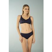 Estiva Luplu Toparlayıcı Yüksek Bel Lacivert Kadın Bikini