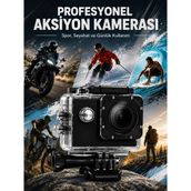 Ethab Ticaret Yüksek Görüntü Kalitesi Sunan 1080P Full Hd Aksiyon Kamerası - GL002V-7MTB09