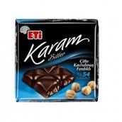 Eti Karam %54 Bitter 60 gr Kakaolu Çifte Kavrulmuş Fındıklı Çikolata (6 adet)