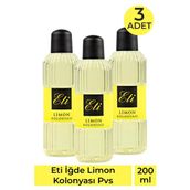 Eti Limon Kolonyası Pvc 200 Ml 3 Adet