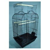 Euro Gold Pet Açılır Çatılı Siyah 47x36x70 Papağan Kafesi