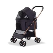 Eurodog Katlanabilir Siyah 64x50x98 cm Köpek Arabası