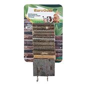 Eurogold Çift Platformlu 7x35 cm Kemirgenler İçin Doğal Ahşap Köprü Hamster Oyuncağı