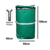 Ev-İş Branda Taşıma Çuvalı 50X40+100Cm Fermuarlı Ve Cepli 170Gr.tekstil Çuvalı- (Yeşil)