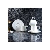 Evaliza Paisley White Double 6 Kişilik 130 ml Kahve Fincan Takımı
