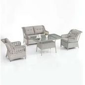 Evdemo Eren Rattan 2+1+1 Gri Bahçe Balkon Takımı