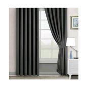 Evdepo Home Karartma Blackout Pilesiz Koyu Gri 110x270 cm Fon Perde