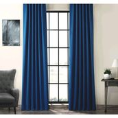 Evdepo Home Karartma Blackout Pilesiz Parlament Saks Mavi 150x260 cm Fon Perde