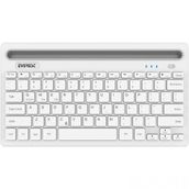Everest KB-BT82 Beyaz-Gümüş Bluetooth Ultra İnce+Şarjlı Q Mac-Win-Android-iOS Uyumlu Kablosuz Klavye