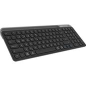 Everest KB-BT90 Siyah/Gri Bluetooth+ 2.4Ghz Telefon Tablet Standlı Şarjlı Q Mac/Win/Android/Ios Uyumlu Kablosuz klavye