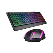 Everest KM-R59 Forza Plus Siyah Usb Rainbow Backlight Q Klavye + 1200 Dpi Mouse Set
