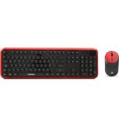Everest Round KM-6282 Kırmızı-Siyah Kablousuz Klavye-Mouse Set
