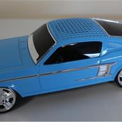 EVERTON RT-1951 Mavi (Blue) Arabalı Bluetooth Fm-Usb-Tf-Aux Şarjlı Nostaljik Radyo