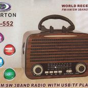 Everton RT-552 Bluetooth Fm-Usb-Tf-Aux Şarjlı Nostaljik Radyo