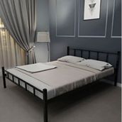 Evger K90 Siyah Metal 120x200 CM Tek Kişilik Karyola