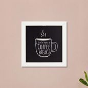 Evidea Deco Coffee Siyah 20x20 cm Duvar Panosu