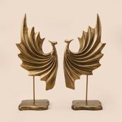 Evidea Deco Dragon Gold 32 cm 2'li Dekor
