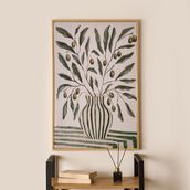 Evidea Deco Green Culture Olive Yeşil 90x60 cm Kanvas Tablo