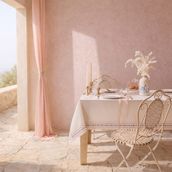 Evidea | Evidea Soft Pane Ekru 150x200 cm Dantelli Masa Örtüsü