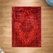 Evidea Gazni Soft Kırmızı 160x230 cm Makine Halısı