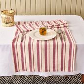 Evidea Soft Alno Ekru Mürdüm 50x140 cm Runner