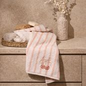 Evidea Soft Bemba Ekru Pembe 50x90 cm Yüz Havlusu