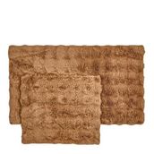 Evidea Soft Bubble 60x100 cm + 50x60 cm Kahverengi 2'li Banyo Paspası